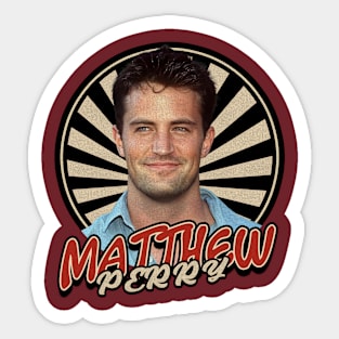 Vintage Circle Matthew Perry Sticker